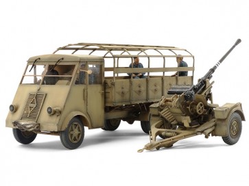 1/35ﾐﾘﾀﾘｰｺﾚｸｼｮﾝ ﾄﾞｲﾂ 3.5ﾄﾝﾄﾗｯｸ AHN・3.7cm対空機関砲37型ｾｯﾄ タミヤ, TAM24101, by タミヤ