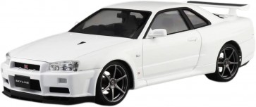 1/24 プリペイントモデル No.03-B ニッサン BNR34 スカイライン GT-R V Spec II '00 ホワイト アオシマ, AOS65587, by アオシマ