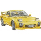 1/24 頭文字Dシリーズ No.12 EX-1 FD3S RX-7 マツダスピードA-spec 高橋啓介 特別仕様(キャラクターアクリルスタンド付き) フジミ, FUJ83992, by フジミ