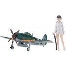 1/20 ストライクウィッチーズ 坂本美緒 w/紫電改(1/72) ハセガワ, HAS21902, by ハセガワ