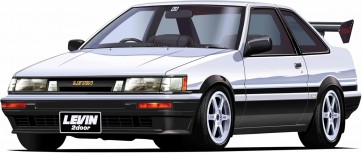 1/24 インチアップシリーズ No.338 トヨタ カローラレビン 2ドア 1600GT APEX (GT・Wウィング付き) フジミ, FUJ48314, by フジミ