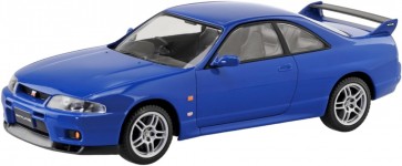 1/32 楽プラ スナップキット No.21-BE ニッサン R33 スカイラインGT-R(ブルー) アオシマ, AOS00360, by アオシマ