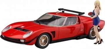 1/24 ランボルギーニ イオタ SVR w/ガールズフィギュア ハセガワ, HAS24798, by ハセガワ