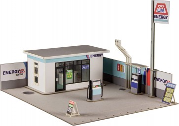 1/64 実感模型(リアルステージ) 町のガソリンスタンド[山晃石油] PLUM, PLM85446, by PLUM