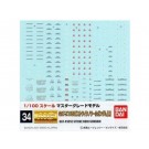 1/100 ｶﾞﾝﾀﾞﾑﾃﾞｶｰﾙ34 MG ｢ｽﾄﾗｲｸﾉﾜｰﾙｶﾞﾝﾀﾞﾑ｣用, BAN90018, by バンダイ