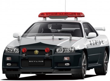 1/24 ザ・パトロールカー No.1 ニッサン BNR34 スカイラインGT-R パトロールカー ’99 アオシマ, AOS62807, by アオシマ