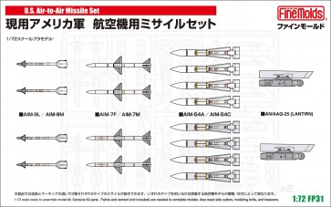 1/72 航空機シリーズ 現用アメリカ軍 航空機用ミサイルセット ファインモールド, FIN20317, by ファインモールド