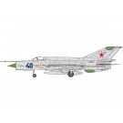 1/48 MiG-21 bis フィッシュベッド L ブルー 40 プラッツ, PLZ14591, by プラッツ