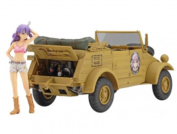 1/24 ワイルドたまごガールズ No.02 Pkw.K1 キューベルワーゲン 82型 "クレア フロスト"w/フィギュア ハセガワ, HAS21605, by ハセガワ