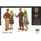 1/35　米・兵士＆民間人女性V-DAY・4体入, MB3514, by マスターボックス