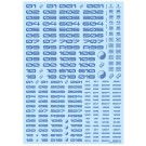 TRデカール3 ナンバー ブルー(1枚入) ハイキューパーツ, HIQ74926, by ハイキューパーツ