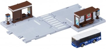トミカタウン バス停 （トミカ付き） タカラトミー, TAK09614, by タカラトミー