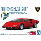 1/32 ザ・スナップキット No.20-A ランボルギーニ カウンタック LP400 (レッド) アオシマ, AOS65334, by アオシマ