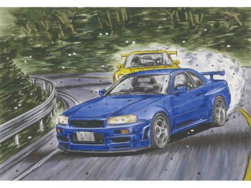 1/24 頭文字Dシリーズ No.22 スカイライン GT-R (BNR34) 星野好造 フジミ, FUJ83909, by フジミ