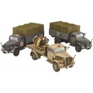 1/72 ミリタリーシリーズ ドイツ軍 3tトラック(迷彩塗装/救護車/対空機銃搭載) フジミ, FUJ23211, by フジミ
