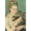 ジグソーパズル 1000ピース 猫を抱く女性 ルノワール キューティーズ, CTS90834, by キューティーズ