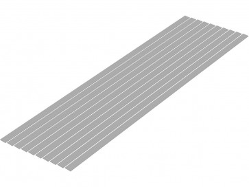 プラ=材料 [グレー] 細切り板 0.5 x 6.0mm 10本入 ウェーブ, WAV24760, by ウェーブ