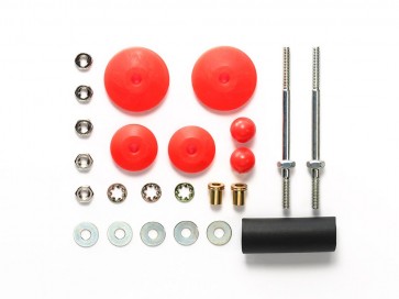 ミニ四駆 グレードアップパーツ 大径スタビヘッドセット (11mm・15mm) (レッド) [ミニ四駆特別企画] タミヤ, TAM54018, by タミヤ