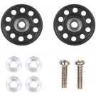 ミニ四駆 グレードアップパーツ 軽量 13mm オールアルミベアリングローラー (ブラック) タミヤ, TAM54995, by タミヤ