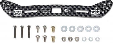 ミニ四駆 グレードアップパーツ No.548 HG カーボンフロントワイドプレート(2mm)(スライドダンパー対応) タミヤ, TAM55484, by タミヤ