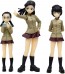 1/35 ガールズ&パンツァー 最終章: 知波単学園 フィギュアセット制服バージョン プラッツ, PLZ60300, by プラッツ