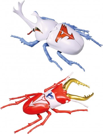 自由研究シリーズ No.257 タツノコヒーロー編 カブトムシ ガッチャマン仕様 / クワガタムシ ポリマー仕様 フジミ, FUJ71746, by フジミ