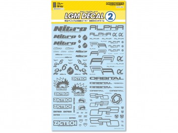 LGMデカール2 グレー(1枚入) ハイキューパーツ, HIQ77927, by ハイキューパーツ