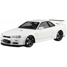 1/24 プリペイントモデル No.03-B ニッサン BNR34 スカイライン GT-R V Spec II '00 ホワイト アオシマ, AOS65587, by アオシマ