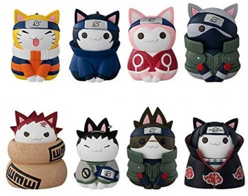 ニャルト! NARUTO-ナルト-  木ノ葉の愉快なニャンコたち編 1BOX 8個入り メガハウス, MEG28089, by メガハウス