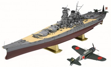 SP シリーズ 零式艦上戦闘機 52型丙(1/72)&戦艦 大和(1/450)零和セット ハセガワ, HAS22251, by ハセガワ