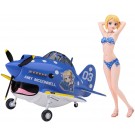 1/20 たまごガールズコレクション No.03 "エイミー マクドネル"w/P-40 ウォーホーク ハセガワ, HAS21827, by ハセガワ