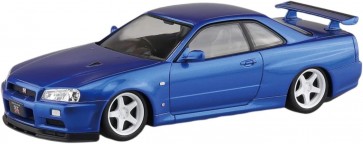 1/32 ザ・スナップキット No.11-SP1 ニッサン R34スカイラインGT-R カスタムホイール (ベイサイドブルー) アオシマ, AOS66300, by アオシマ