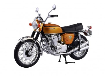 スカイネット 1/12 完成品バイク Honda CB750FOUR (K0) キャンディゴールド アオシマ, AOS04309, by アオシマ