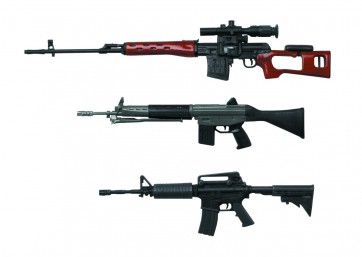 1/12 GUN-2 リアリスティックウエポンシリーズ リアリスティックライフル  プラッツ, PLZ34608, by プラッツ