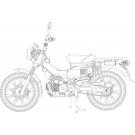 1/12 NEXTシリーズ No.3 EX-1 ホンダ CT125 (ハンターカブ / ノンカラー) フジミ, FUJ41930, by フジミ