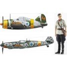 1/72 B-239 バッファロー & メッサーシュミット Bf109G-6 ユーティライネン w/フィギュア ハセガワ, HAS24397, by ハセガワ