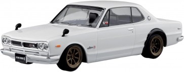 1/32 楽プラ スナップキット No.16CU-WH ニッサン C10 スカイライン 2000GT-R カスタムホイール (ホワイト) アオシマ, AOS01688, by アオシマ