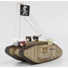 1/35 ガールズ＆パンツァー最終章 Mk.IV戦車 大洗女子学園 ぷちサメさんチームフィギュア付き特別限定版です！ ガールズ＆パンツァープラッツ, PLZ71764, by プラッツ
