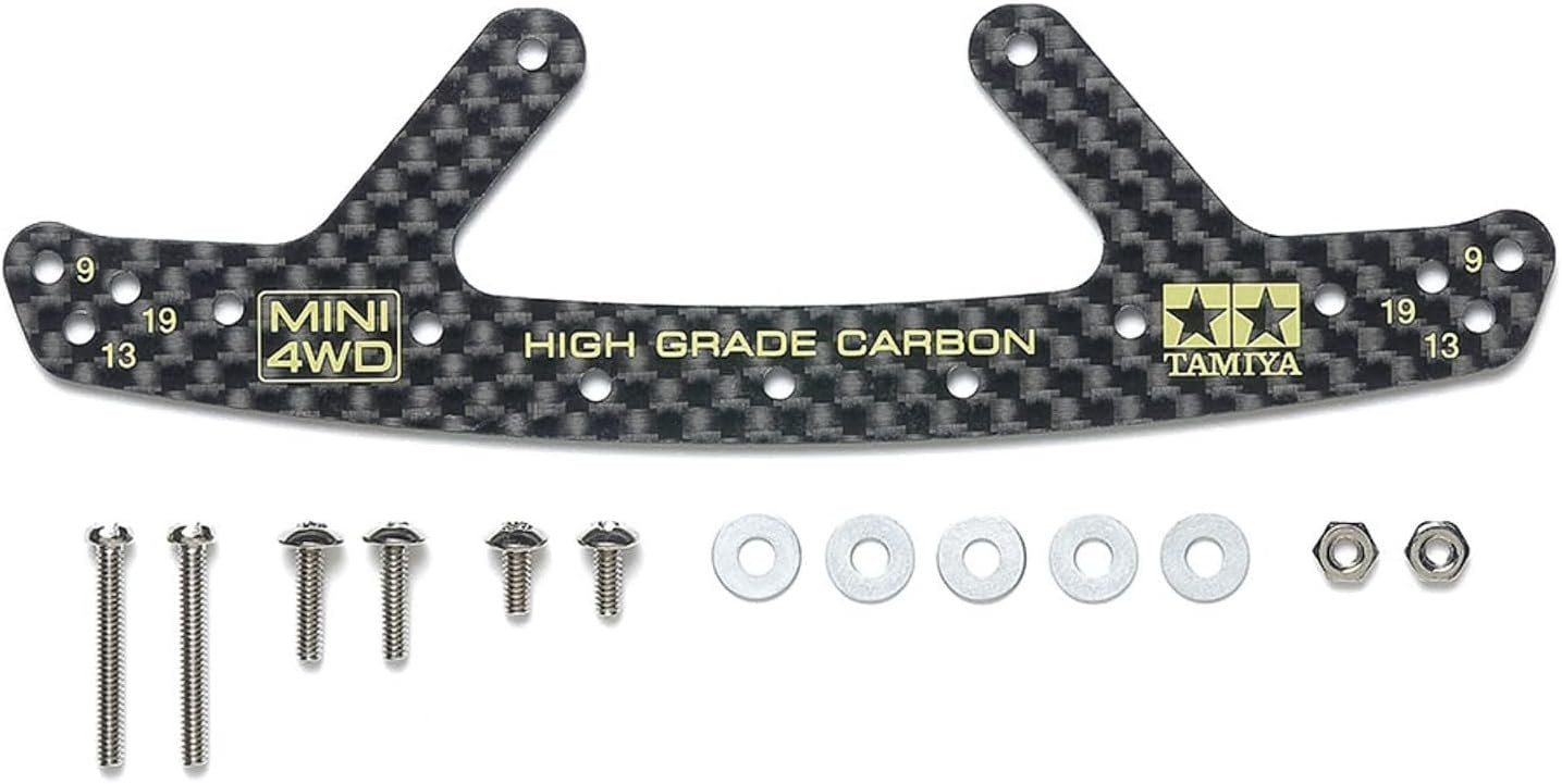 ミニ四駆グレードアップパーツ HG カーボンフロントバンパープレート