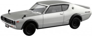 1/32 楽プラ スナップキット No.24-SR ニッサン C110スカイラインGT-R(シルバー) アオシマ, AOS04191, by アオシマ