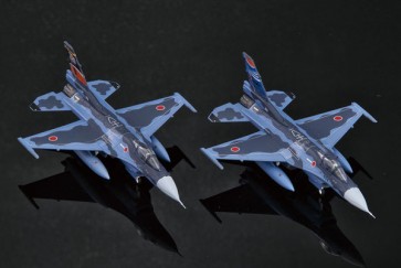 1/144 航空自衛隊 F-2A 空自創設70周年＆築城基地開設70周年記念塗装機 2機セット プラッツ, PLZ27324, by プラッツ