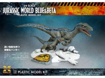 1/8 ジュラシック・ワールド/新たなる支配者: ヴェロキラプトル ブルー&ベータ プラスチックモデルキット エクスプラス, XPL21661, by エクスプラス