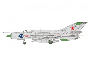 1/48 MiG-21 bis フィッシュベッド L ブルー 40 プラッツ, PLZ14591, by プラッツ