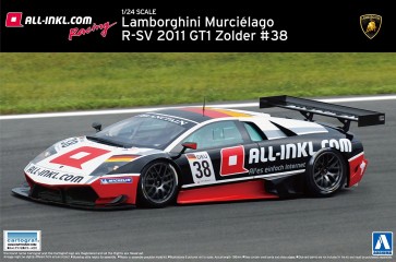 1/24　スーパーカー 16 ランボルギーニ ムルシエラゴ R-SV 2011 GT1 Zolder アオシマ, AOS07143, by アオシマ