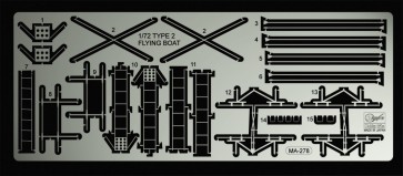 1/72二式大型飛行艇 ディテールアップ エッチングパーツ, HASQG67, by ハセガワ