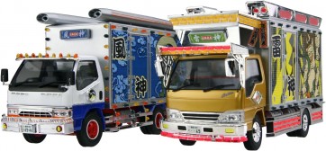 1/32 ザ・デコトラ No.3 風神 雷神 アオシマ, AOS68106, by アオシマ