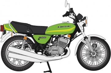 1/12 カワサキ KH400-A5 1978年 キャンディライムグリーン ハセガワ, HAS17829, by ハセガワ