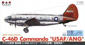 1/144 アメリカ空軍輸送機 C-46Dコマンド “アメリカ空軍/州兵空軍” プラッツ, PLZ72105, by プラッツ