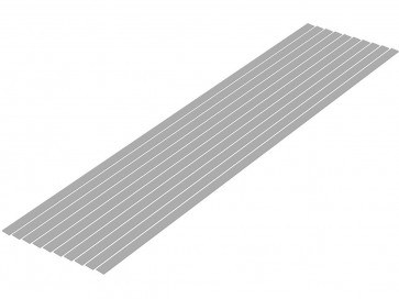 プラ=材料 [グレー] 細切り板 0.5 x 5.0mm 10本入 ウェーブ, WAV24753, by ウェーブ