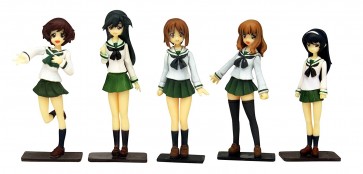1/35 ガールズ＆パンツァー あんこうチームフィギュアセット プラッツ, PLZ19049, by プラッツ